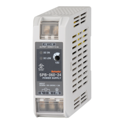 SPB-060-24 24VDC Çıkış 2,5A 60W Giriş 100-240VAC Giriş Raya Montaj Anahtarlamalı Güç Kaynağı